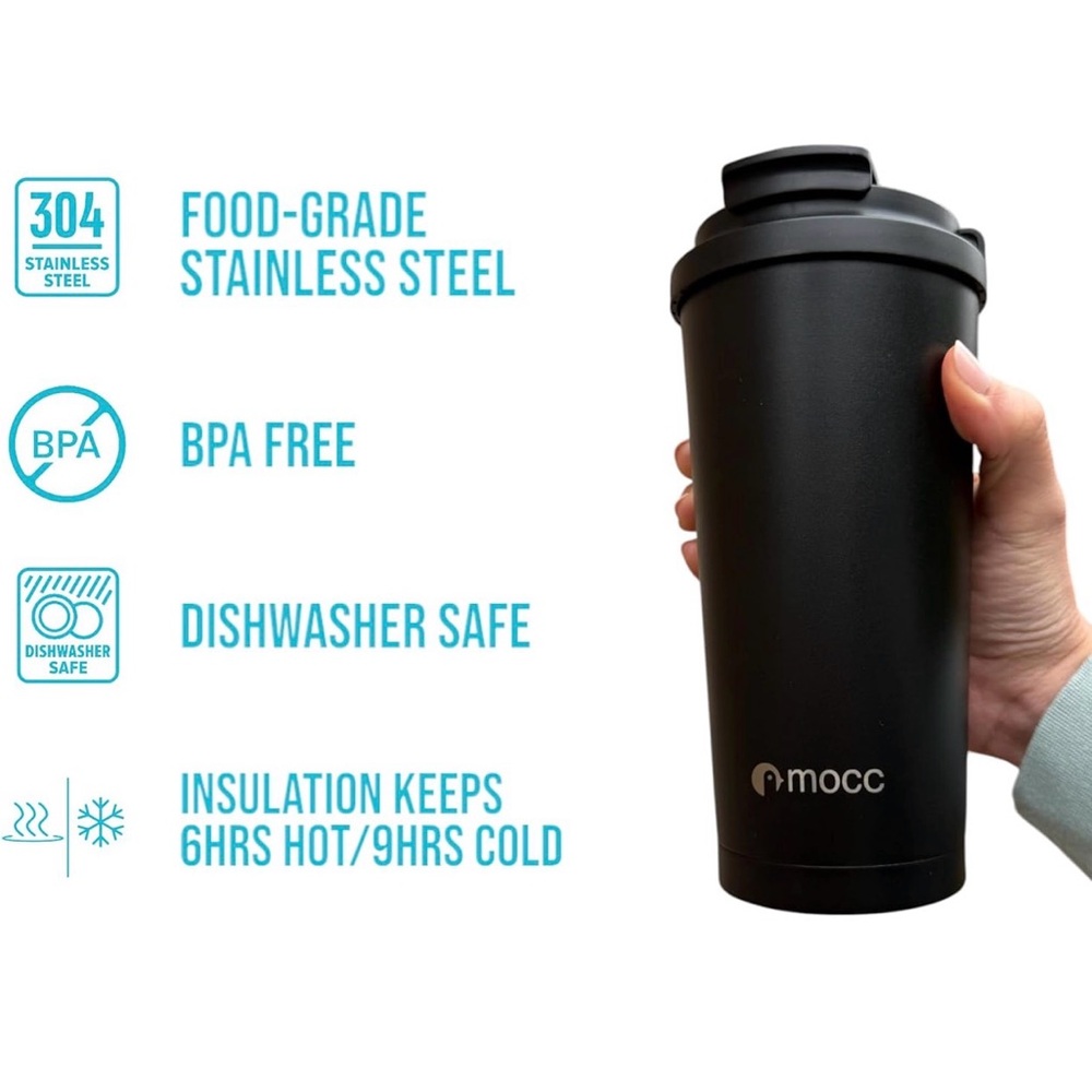 NIB mocc 19oz Matte Black Tumbler - Insulated